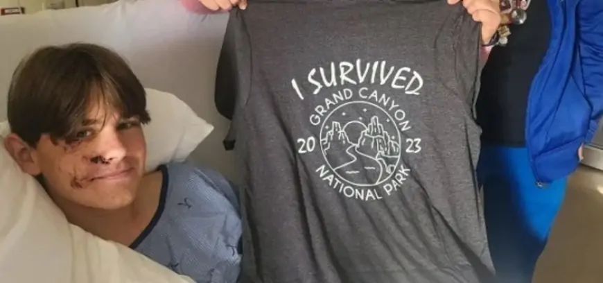 Adoleshenti 13-vjeçar i mbijeton rënies prej 30 metrash në Grand Canyon